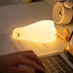 مجسم سيليكون البطة الضوئية Light-up silicone duck figure
