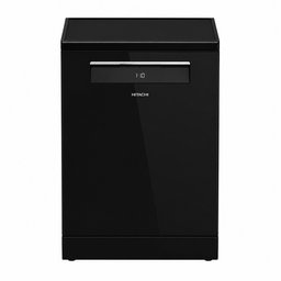 غسالة صحون هيتاشي قائمة بذاتها 15 طقم – زجاج أسود Hitachi 15 Place Settings Freestanding Dishwasher – Glass Black