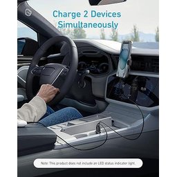 انكر - شاحن سيارة يحتوي منفذين بقوة شحن 30 واط - اسود Anker Car Charger 30W 2-Ports Black