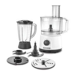 محضرة طعام من بلاك+ديكر FX822-B5 قوة 800 واط باللون الابيض Black&Decker FX822-B5 FOOD PROCESSOR 800W White