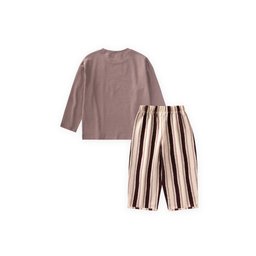 طقم أطفال مطبوع موسمي 2-10 سنوات - نحاسي Printed Seasonal Kids' Set 2-10 Years - Copper