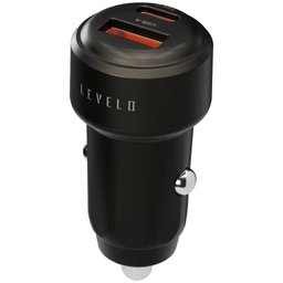شاحن سيارة ليفيلو نوري ميني 60 واط مع كابل من نوع C إلى C Levelo Nori Mini 60W Car Charger with C to C Cable