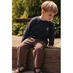 طقم أطفال موسمي بجيب - كحلي (2-8 سنوات) Kids' Seasonal Pocketed Set - Navy Blue (2-8 Years)