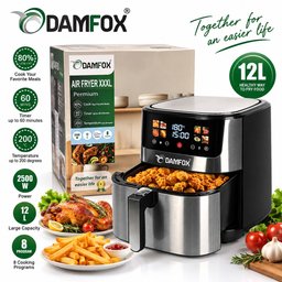 قلاية هوائية دامفوكس 12 لتر DAMFOX Air Fryer 12L