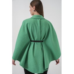 بونشو نسائي كاشيه بحزام 9170 - أخضر Women's Belted Cachet Poncho 9170 - Green