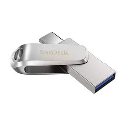 فلاش ميموري سان ديسك ألترا دوال درايف لوكس 1 تيرابايت بوصلتين تايب سي و USB-A وسرعة 400MB/s SanDisk Ultra Dual Drive Luxe USB Type-C & Type-A Flash Drive 1TB (400MB/s)