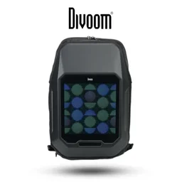 حقيبة ظهر ديقوم بيكسو سايبرباج - شاشة بكسل LED (أسود) Divoom Pixoo Cyberbag Pixel Art Backpack (Black)