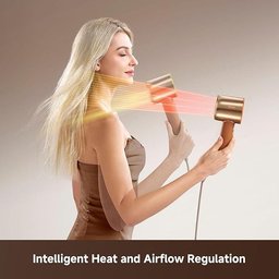 دريمي مجفف شعر Miracle Pro عالي السرعة- ذهبي Dreame Miracle Pro High-Speed ​​Hair Dryer - Gold