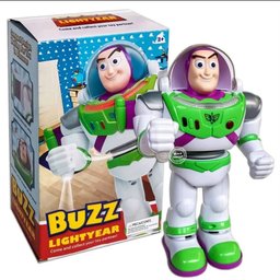 لعبة باز يير كير المضيئة مع جهاز إسقاط الصور والموسيقى Buzz Lightyear Interactive Action Figure with Hand Projector & Music