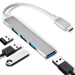 موزع USB-C إلى 4 منافذ USB 3.0 – أبيض USB-C to 4-Port USB 3.0 Hub - White