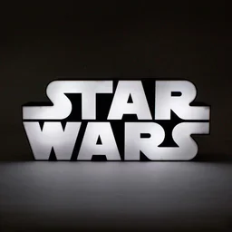 مصباح شعار ستار وورز ثلاثي الأبعاد LED للمكتب أو الحائط – بالادون Paladone Official Star Wars 3D Logo LED Wall / Desk Light