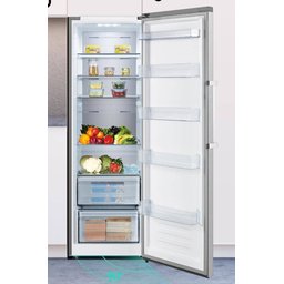 ثلاجة هايسنس 484 لتر (17.3 قدم) بباب واحد مع تقنية Total No Frost وتبريد Metal Tech Hisense 484L (17.3ft) Single-Door Refrigerator with Total No Frost and Metal Tech Cooling