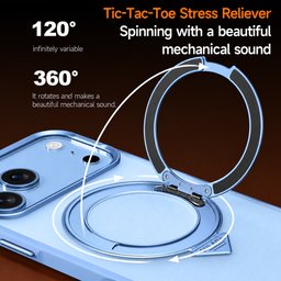 كفر آيفون 18 برو ماكس أكريليك من سيلادا مع ماك سيف ومسند دوّار iPhone 18 Pro Max SULADA Frosted MagSafe 360° Rotating Case