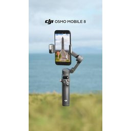 مانع اهتزاز الهواتف الذكية دي جي آي أوزمو موبايل 8 مع ميزة التتبع الذكي والدوران 360 درجة DJI Osmo Mobile 8 Smartphone Gimbal Stabilizer with 360° Pan & AI Tracking