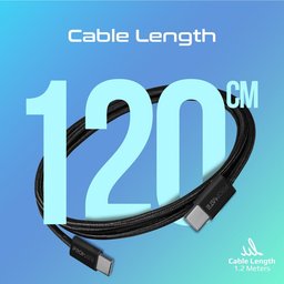 كابل شحن بروميت تايب سي إلى تايب سي إيكولاين بقدرة 60 واط من النسيج المجدول Promate EcoLine-CC120 Ultra-Fast 60W Power Delivery USB-C to USB-C Cable