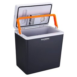 مبرد تخييم محمول هاوسبيرغ Hausberg بسعة 20 لتر – رمادي وأسود Hausberg HB-G050 Portable Camping Cooler - 20 Liters - Gray and Black