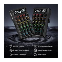 كيبورد أرقام ميكانيكي لاسلكي ريدراجون K733-RGB-WL كوف | إضاءة RGB، بلويتوث ولابتوث، للألعاب والكتابة Redragon K733-RGB-WL Cove Wireless Mechanical Numpad Keyboard | RGB, Bluetooth, Wireless, Gaming & Everyday Typing