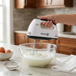 خلاط يدوي هاوسبيرج Hausberg – أسود/أبيض Hausberg HB-4112NG Hand Mixer - Black/White