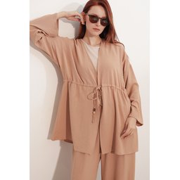 طقم نسائي قطعتين كيمونو وبنطلون Ayrobin - فيزون 30101 Women's Ayrobin Kimono & Pants Two-Piece Set 30101 - Vizon