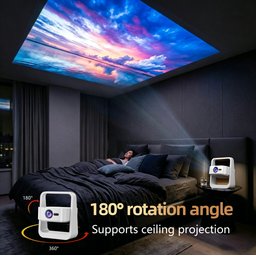 جهاز عرض منزلي ذكي S34 – دقة 720P ودعم 4K ونظام Android 13 وWi-Fi وBluetooth S34 Smart Home Theater Projector – 720P, 4K Support, Android 13, Wi-Fi & Bluetooth