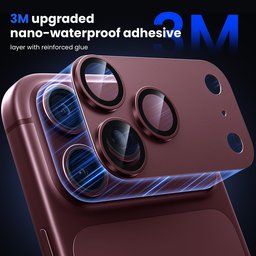 حماية عدسات كاميرا آيفون 18 برو ماكس iPhone 18 Pro Max Metal Camera Lens Protector