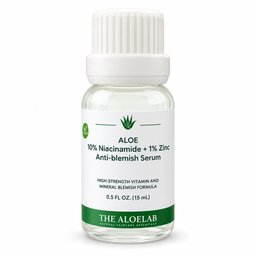 ذا ألو لاب سيروم نياسيناميد 10% مع الزنك 1% لتقليل الحبوب وتنظيم إفرازات البشرة الدهنية The AloeLab Aloe 10% Niacinamide + 1% Zinc Serum