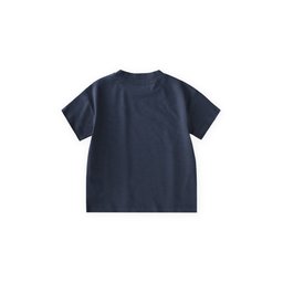 تي شيرت أطفال قطن 1-8 سنوات - أزرق كحلي Kids' T-Shirt 1-8 Years - Navy Blue