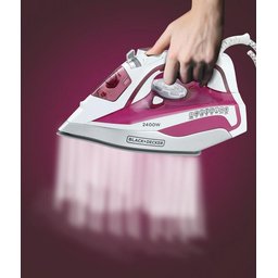 مكواة بخار من بلاك+ديكر X2400-B5 ذو قاعدة سيراميكية 2400واط Black&Decker X2400-B5 2400W STEAM IRON WITH CERAMIC SOLEPLATE