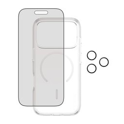 حزمة حماية فاخرة ثلاثية (3-في-1) بفلتر خصوصية للايفون 17 برو CARE by PanzerGlass® 3-in-1 Flagship Privacy Bundle iPhone 17 Pro