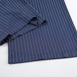 بنطال كحلي مقلم واسع الساق Wide leg pant