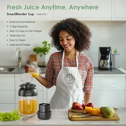 خلاط عصير Oraimo SmartBlender Cup بسعة 1 لتر – رمادي جرافيت Oraimo SmartBlender Cup 1L Juice Blender - Graphite Grey