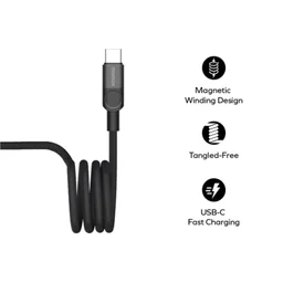 موماكس ماج لينك - إلى - 100 واط 2.0 كابل مغناطيسي 1 متر (أسود) Momax Mag Link USB-C to USB-C 100W USB2.0 Magnetic cable 1m (Black)