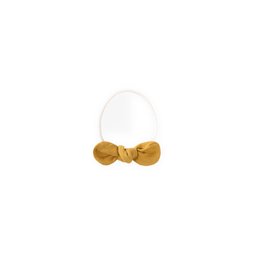 باندانا شعر للأطفال بشريط رفيع - خردلي Baby Hair Bandana with Thin Ribbon - Mustard Yellow