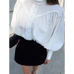 قميص أبيض بطراز فرنسي White Shirt French style