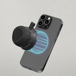 مكبر صوت موماكس الخارجي لاسلكي مغناطيسي (أسود) Momax 1-Vibe Go Magnetic Wireless Outdoor speaker (Black)