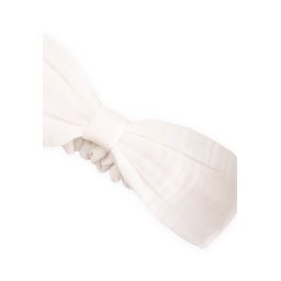 باندانا فيونكة مطاطية من الموسلين - لون إكرو Muslin Elastic Bow Headband - Ecru