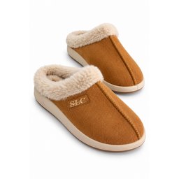 Muggo BLADE شبشب نسائي شتوي مبطن بالفرو مريح - توبا Muggo BLADE Women's Winter Fur-Lined Comfortable Home Slippers - Taba
