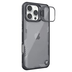 حافظة نيلكن Iceblade Prop بدون غطاء للكاميرا لـهاتف ايفون 16 برو ماكس - اسود Nillkin Iceblade Prop Case (Camera-visible Version) for Apple iPhone 16 Pro Max - Black