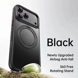 كفر آيفون 18 برو ماكس أكريليك ثلجي مع ماك سيف ومسند دوّار وميزة التحكم بالكاميرا iPhone 18 Pro Max Frosted Acrylic Case with MagSafe 360° Rotating