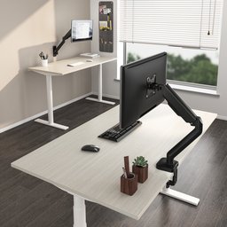 حامل شاشة مكتبي متحرك بنظام زنبركي مساعد LUMI LDT46-C012E LUMI LDT46-C012E Cost-Effective Spring-Assisted Monitor Arm
