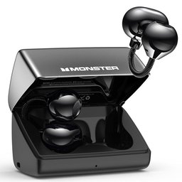 - أسود سماعة مونستر اللاسلكية Monster AirClip AC700 – بتصميم مشبك الأذن Monster AirClip AC700 Wireless Earbuds – Black