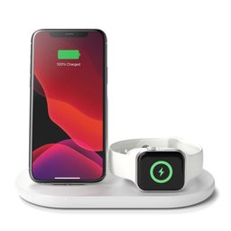 حامل شحن لاسلكي بوست جارج ثلاثة في واحد BoostCharge 3-in-1 Wireless Charger for Apple Devices