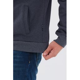 جاكيت رجالي ANTRASİT بسحاب وياقة قائمة وجيوب جانبية مبطن بالقطن Men's ANTRASİT Zippered Cardigan with Stand Collar and Side Pockets, Cotton Lined