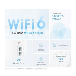 راوتر ديكو أكس 10 ثلاث قطع TP-Link Deco X10 AX1500 Wi-Fi 6 Mesh