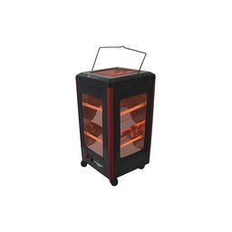 مدفأة كوارتز كهربائية 5 جوانب هاوسبيرغ Hausberg بقوة 2200W – أسود Hausberg HB-8804NG 5-Sided Electric Quartz Heater - 2200W - Black