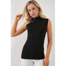 بودي نسائي بدون أكمام 4348 - أسود Women's Sleeveless Bodysuit 4348 - Black