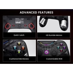 يد تحكم جيم سير تارانتولا برو اللاسلكية الاحترافية مع قاعدة شحن (GameSir Tarantula Pro Multi-Platform Wireless Controller) GameSir Tarantula Pro Multi-Platform Wireless Symmetric Pro Controller