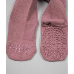 جوارب زحف مانعة للانزلاق للأطفال 6-24 شهر - لون وردي مجفف Anti-Slip Crawling Tights for Babies 6-24 Months - Dried Rose
