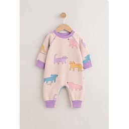 تولوم أطفال بنقشة Sand - 0-3 سنوات Patterned Baby Romper Sand - 0-3 Years