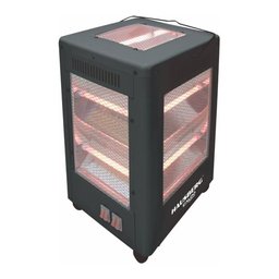 مدفأة كوارتز كهربائية 5 جوانب هاوسبيرغ Hausberg بقوة 2200W – أسود Hausberg HB-8804NG 5-Sided Electric Quartz Heater - 2200W - Black